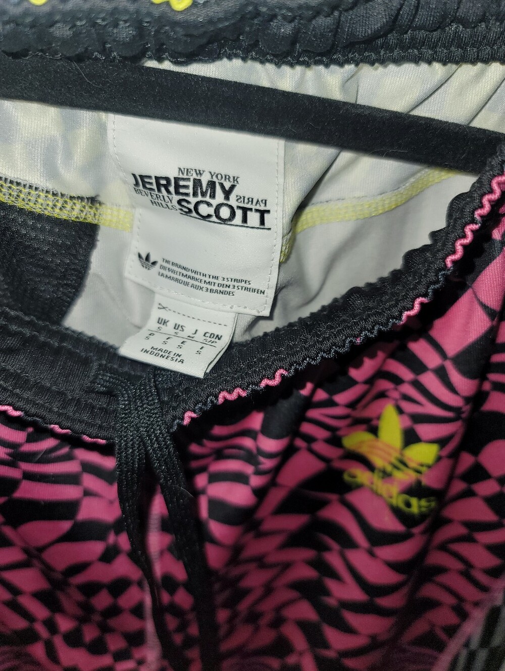 Rare 2013 Adidas Originals x Jeremy Scott Psychedelic Multi Print Leggings Small